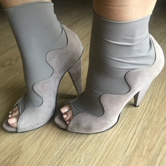 Acne Studios Shoes - Acne Suede shoes / booties with open toe